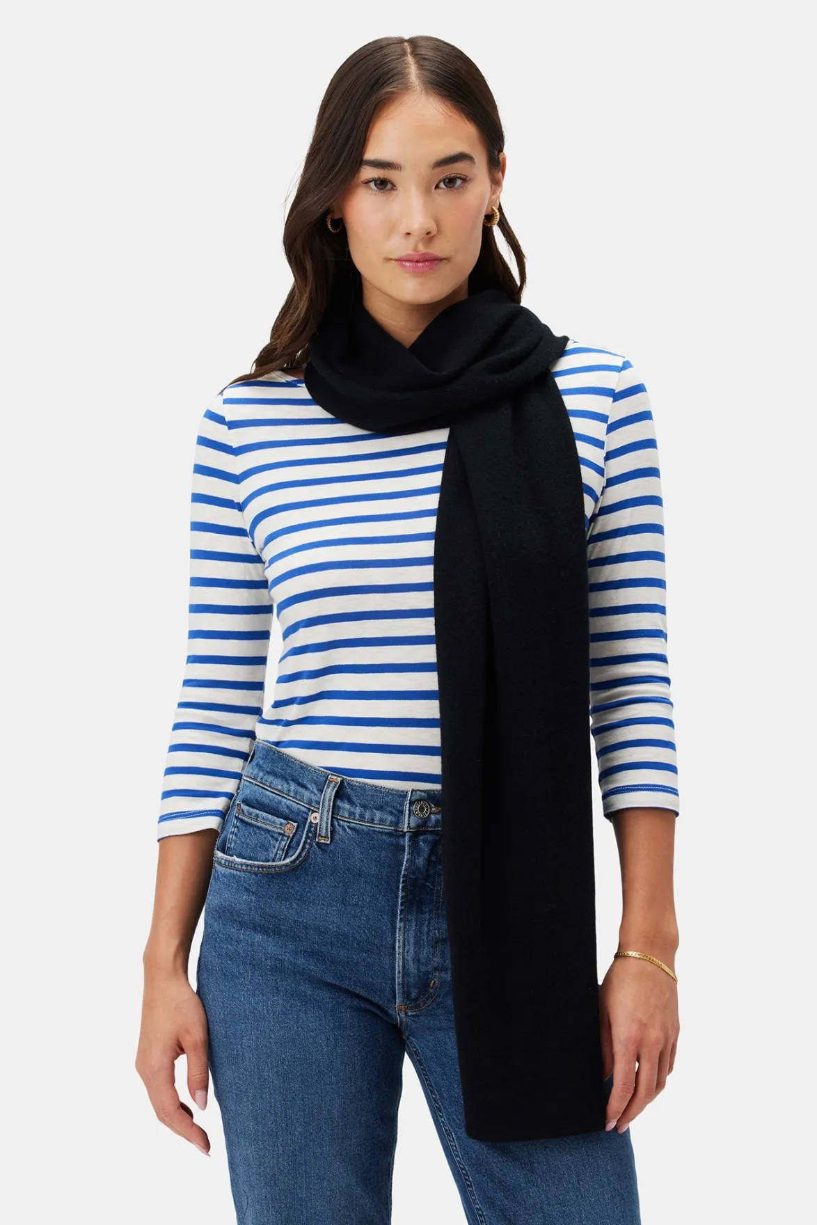 Scarves|Clearance^Amour Vert Jolie Cashmere Scarf LicoriceBlack