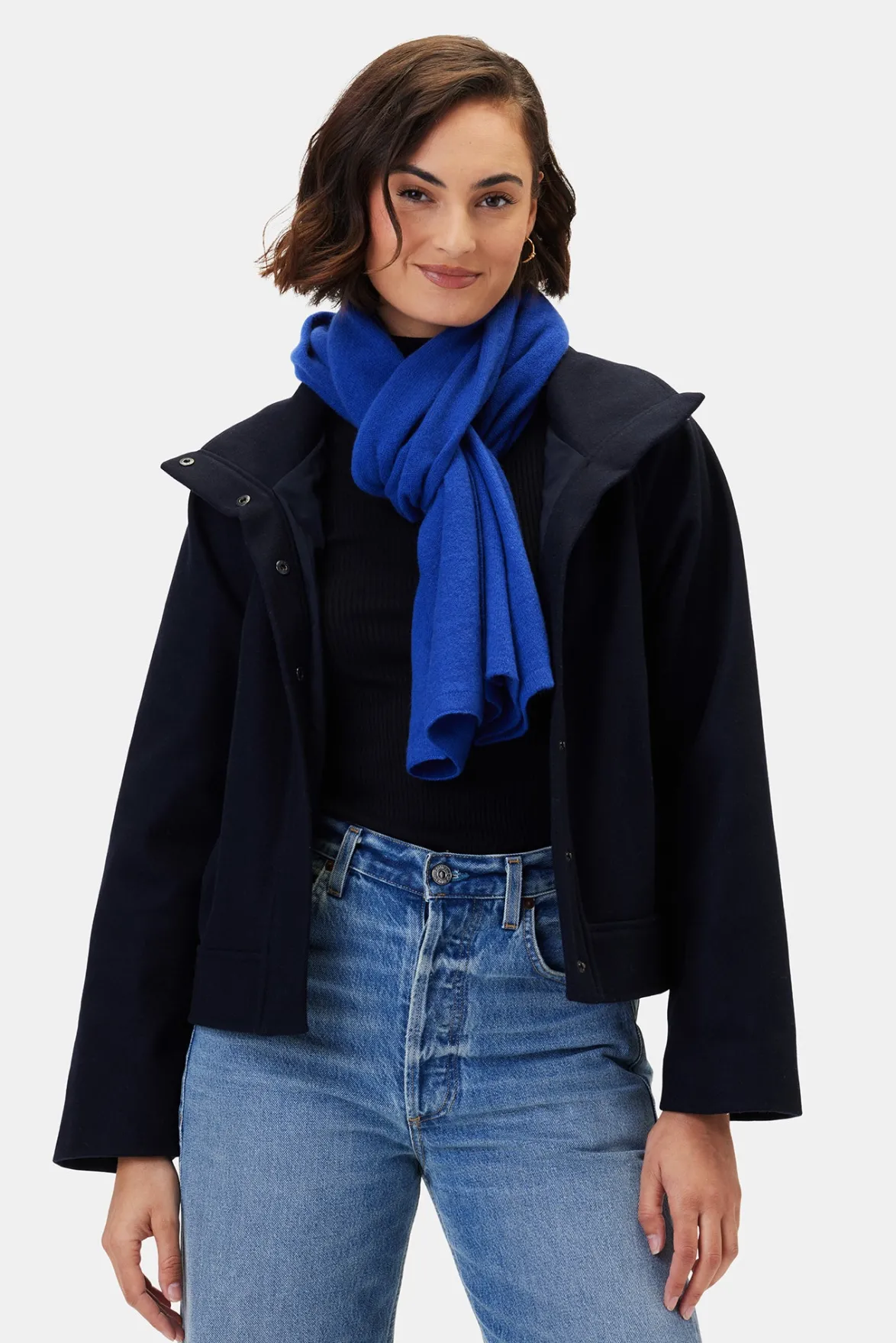Scarves|Clearance^Amour Vert Jolie Cashmere Scarf Cobalt