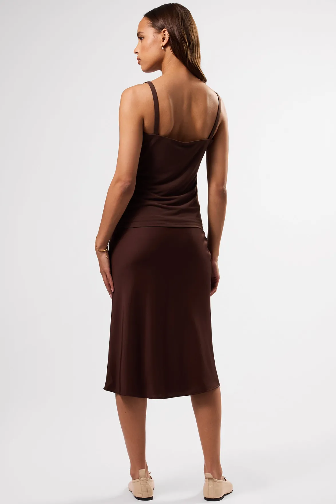 Tops|Clearance^Amour Vert Josie Stretch Knit Tank Espresso
