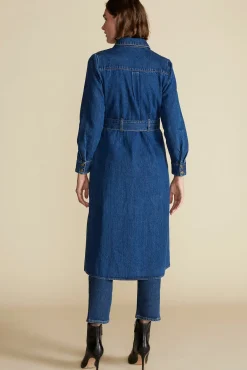 Dresses|Denim^Amour Vert Joyce Denim Shirt Dress IndigoBlue
