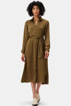 Dresses|Clearance^Amour Vert Joyce Dress BronzedOlive