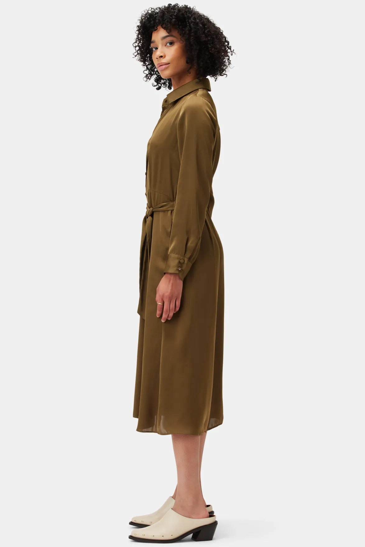 Dresses|Clearance^Amour Vert Joyce Dress BronzedOlive