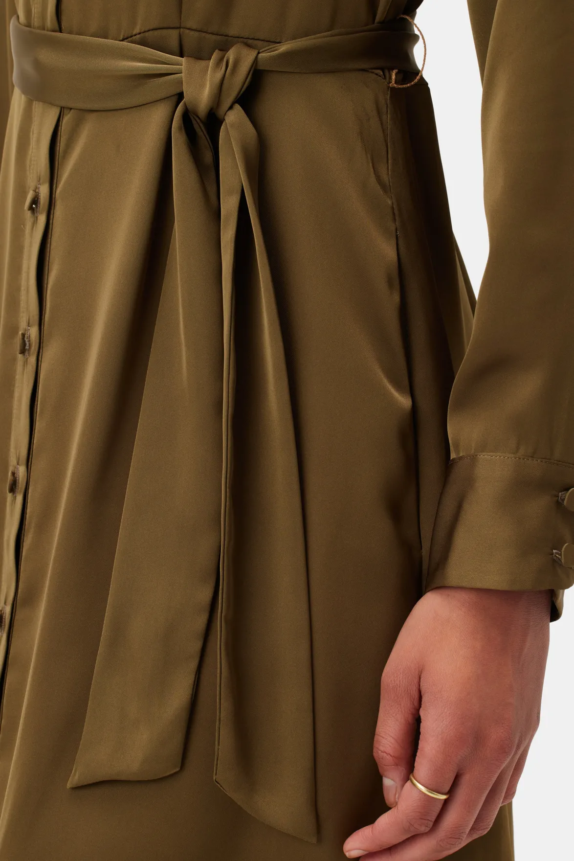 Dresses|Clearance^Amour Vert Joyce Dress BronzedOlive