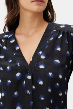 Tops^Amour Vert Kaya Washable Silk Blouse Pavo