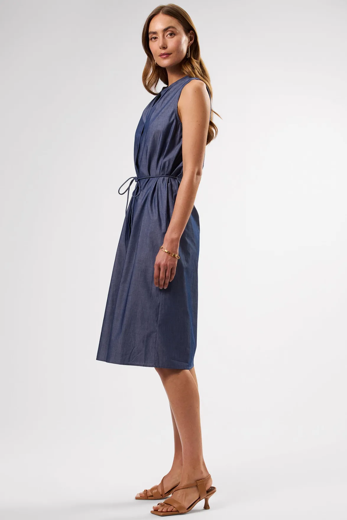 Dresses|Clearance^Amour Vert Kylen Organic Cotton Shirt Dress ChambrayBlue