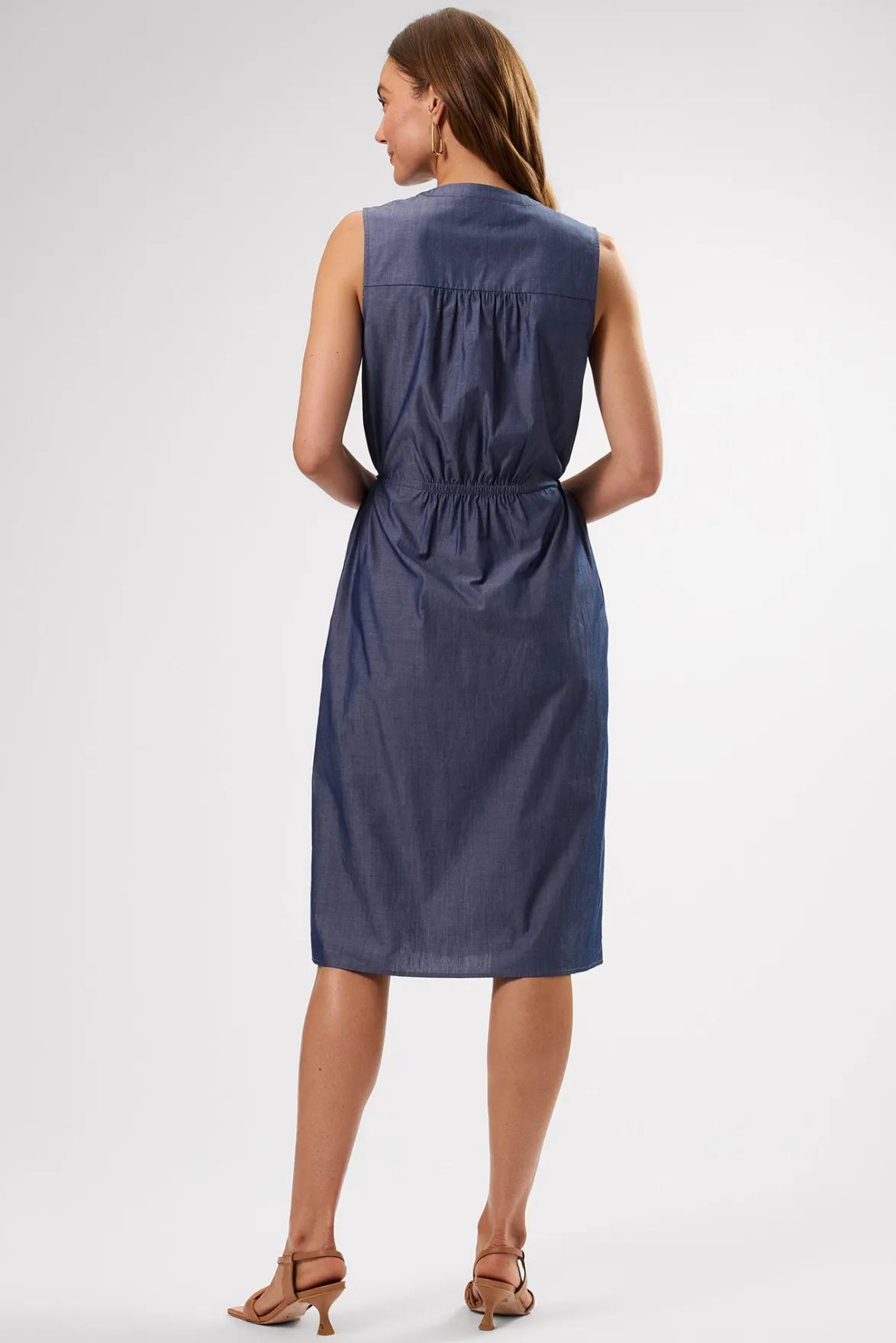 Dresses|Clearance^Amour Vert Kylen Organic Cotton Shirt Dress ChambrayBlue