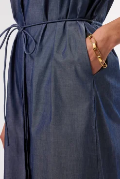 Dresses|Clearance^Amour Vert Kylen Organic Cotton Shirt Dress ChambrayBlue
