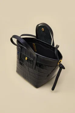 Bags & Pouches|Clearance^Amour Vert Lance Pierres Miniprism 02 Body Tote CarbonCroc