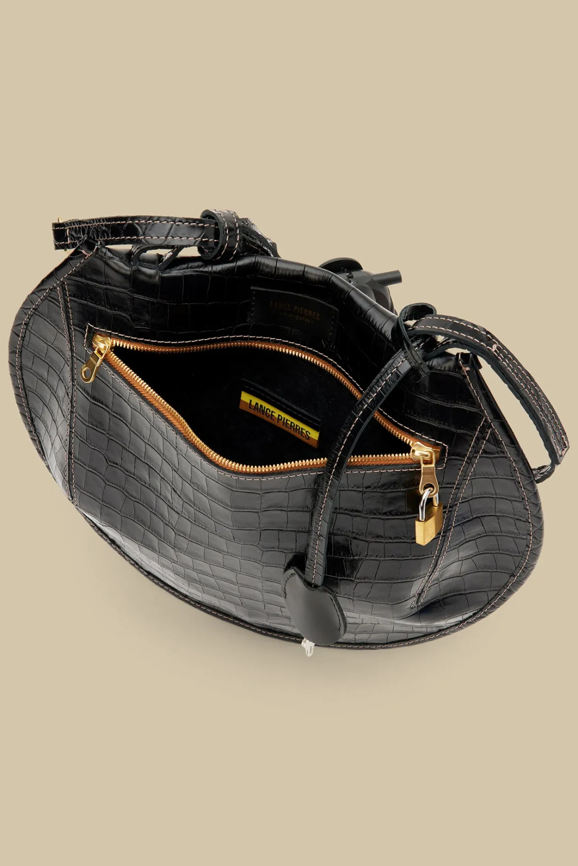 Bags & Pouches|Clearance^Amour Vert Lance Pierres Oroma 01 Saddle Bag CarbonCroc