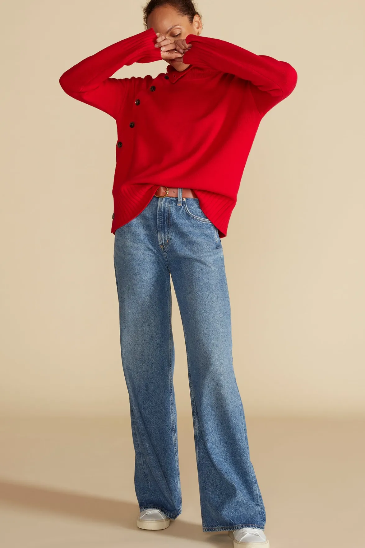 Sweaters & Cardigans^Amour Vert Leonie Turtleneck Sweater Red