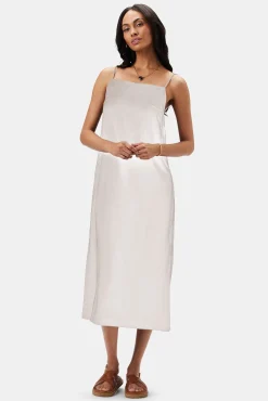 Dresses|Clearance^Amour Vert Lilly Pilly Kai Organic Linen Slip Dress Oatmeal