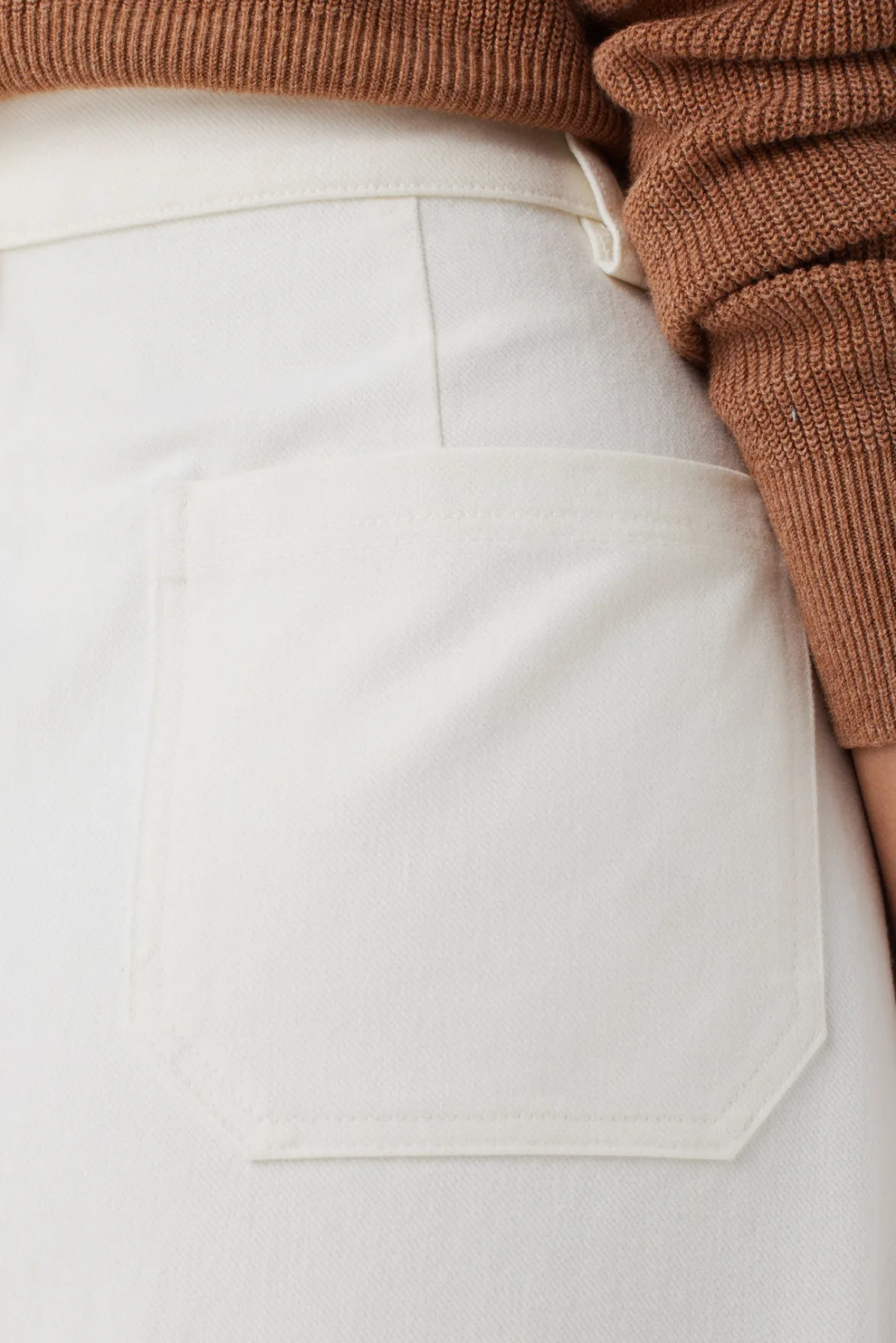 Skirts|Clearance^Amour Vert Lina Organic Cotton Skirt Ivory