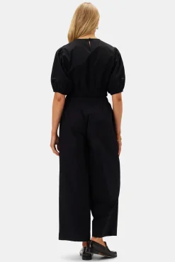Tops|Clearance^Amour Vert Lisa Organic Cotton Poplin Top Black