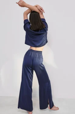 Loungewear^Amour Vert Lunya Washable Silk High Rise Pant Set DeepBlue
