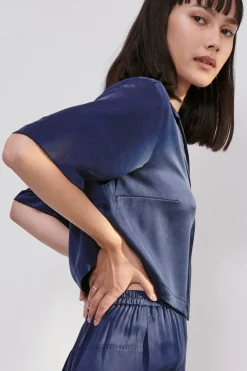 Loungewear^Amour Vert Lunya Washable Silk High Rise Pant Set DeepBlue