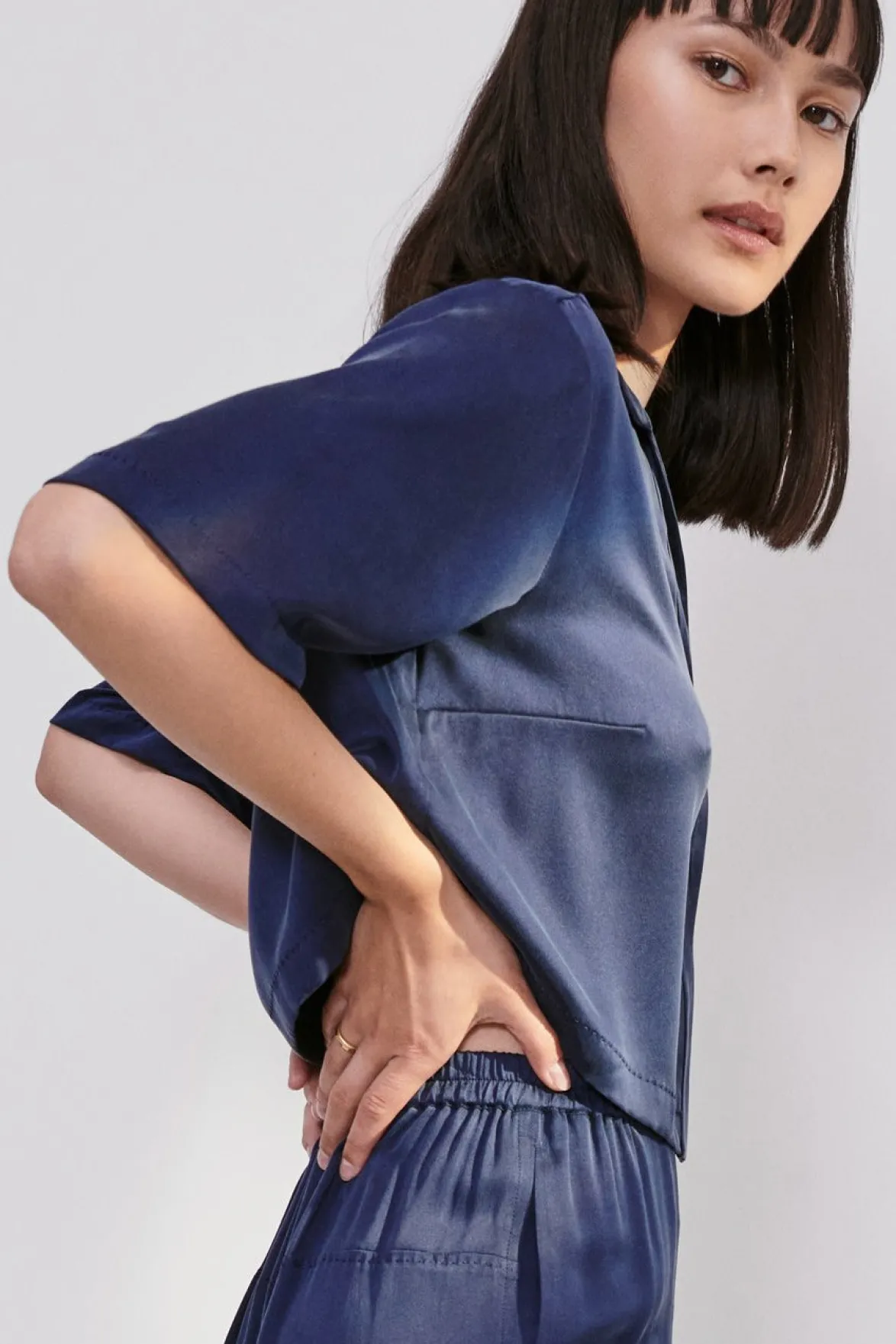Loungewear^Amour Vert Lunya Washable Silk High Rise Pant Set DeepBlue