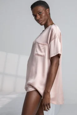 Loungewear^Amour Vert Lunya Washable Silk Tee and Shorts Set DelicatePink