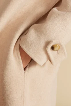 Jackets & Outerwear^Amour Vert Lya Felted Wool Coat OatBeige