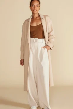Jackets & Outerwear^Amour Vert Lya Felted Wool Coat OatBeige