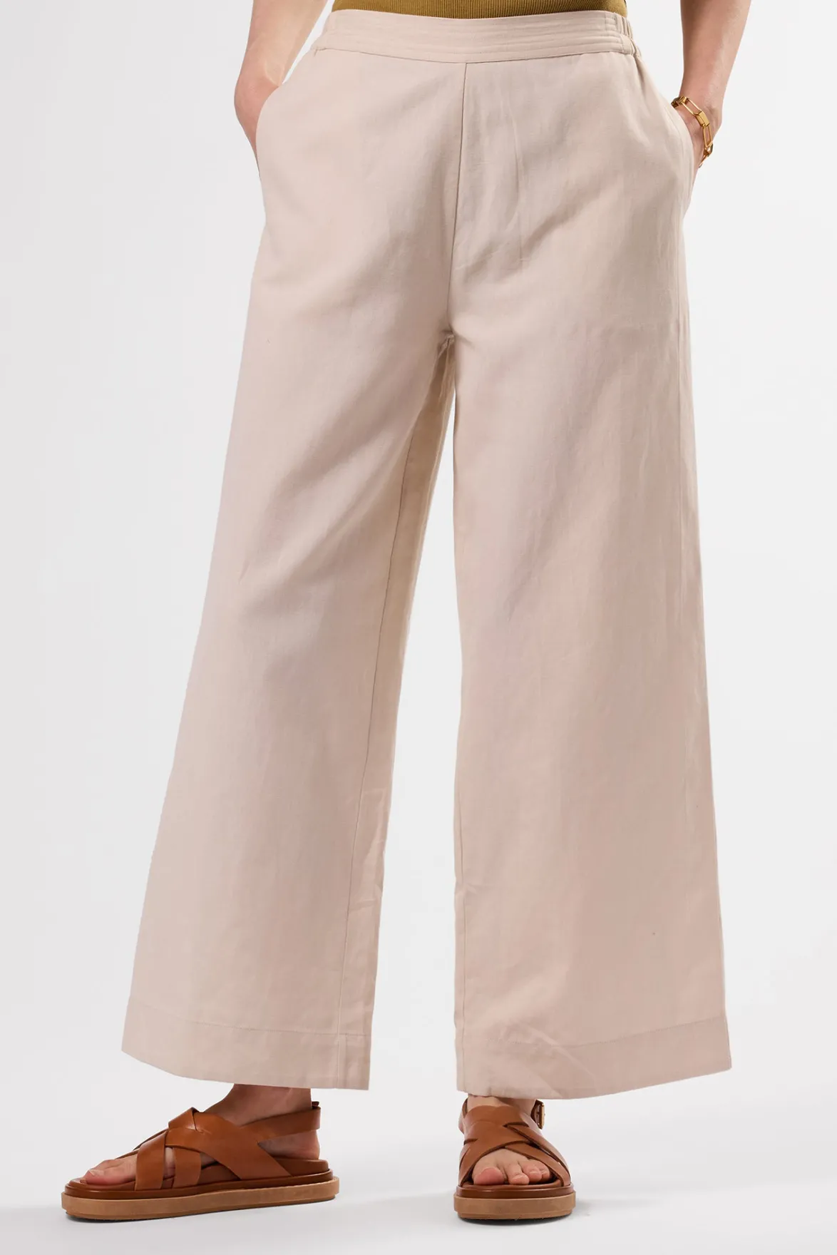 Clearance^Amour Vert Malia Cotton Linen Pant Natural