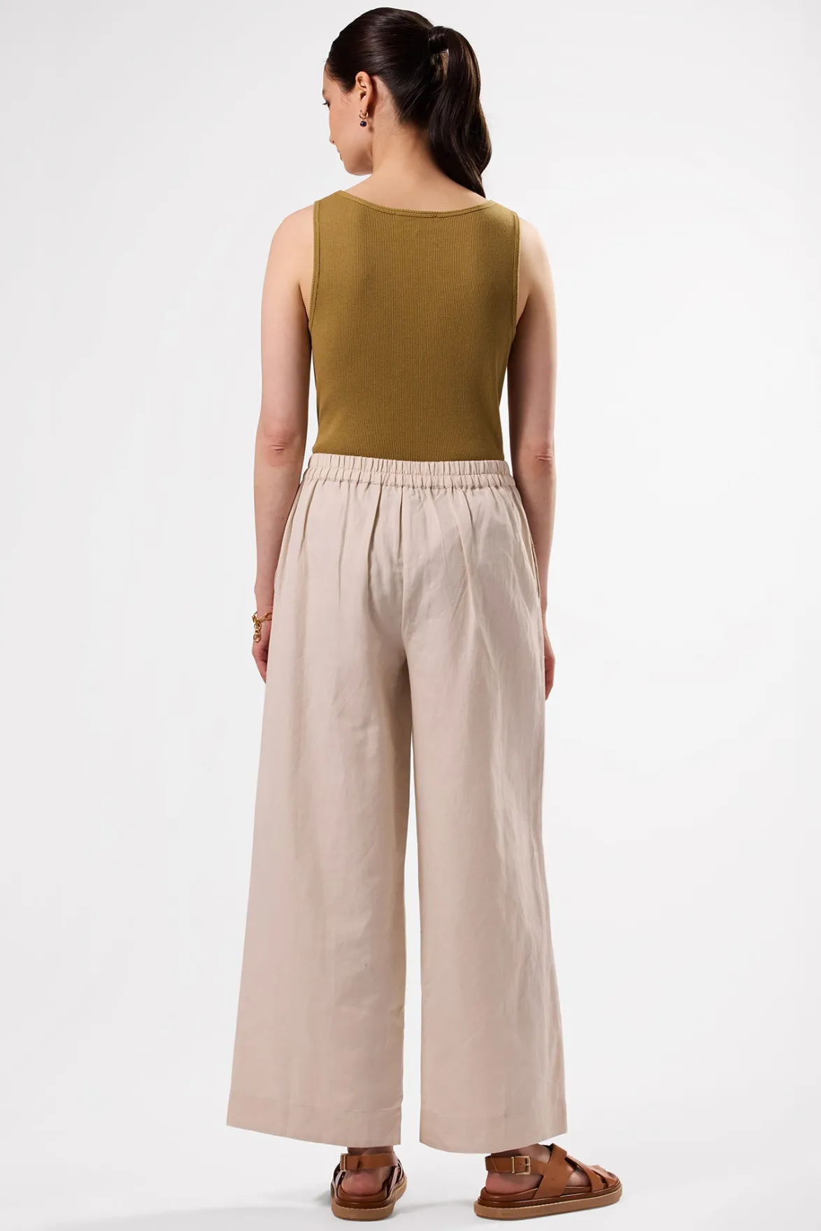 Clearance^Amour Vert Malia Cotton Linen Pant Natural