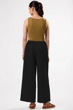 Clearance^Amour Vert Malia Cotton Linen Pant Black