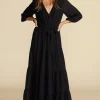 Dresses^Amour Vert Marceau Viscose Maxi Dress Black