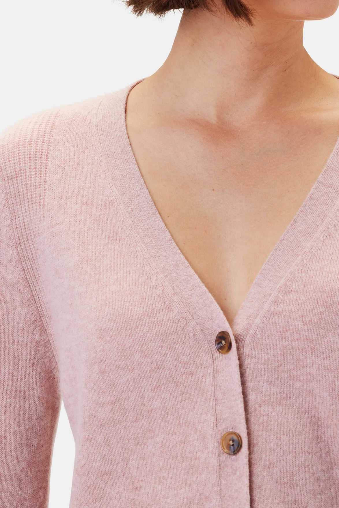Sweaters & Cardigans^Amour Vert Mason Cashmere Cardigan Peony