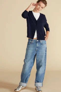 Sweaters & Cardigans^Amour Vert Mason Cashmere Cardigan NavyBlue
