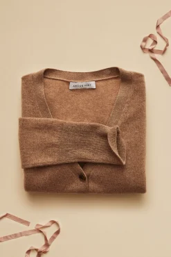 Sweaters & Cardigans^Amour Vert Mason Cashmere Cardigan Camel