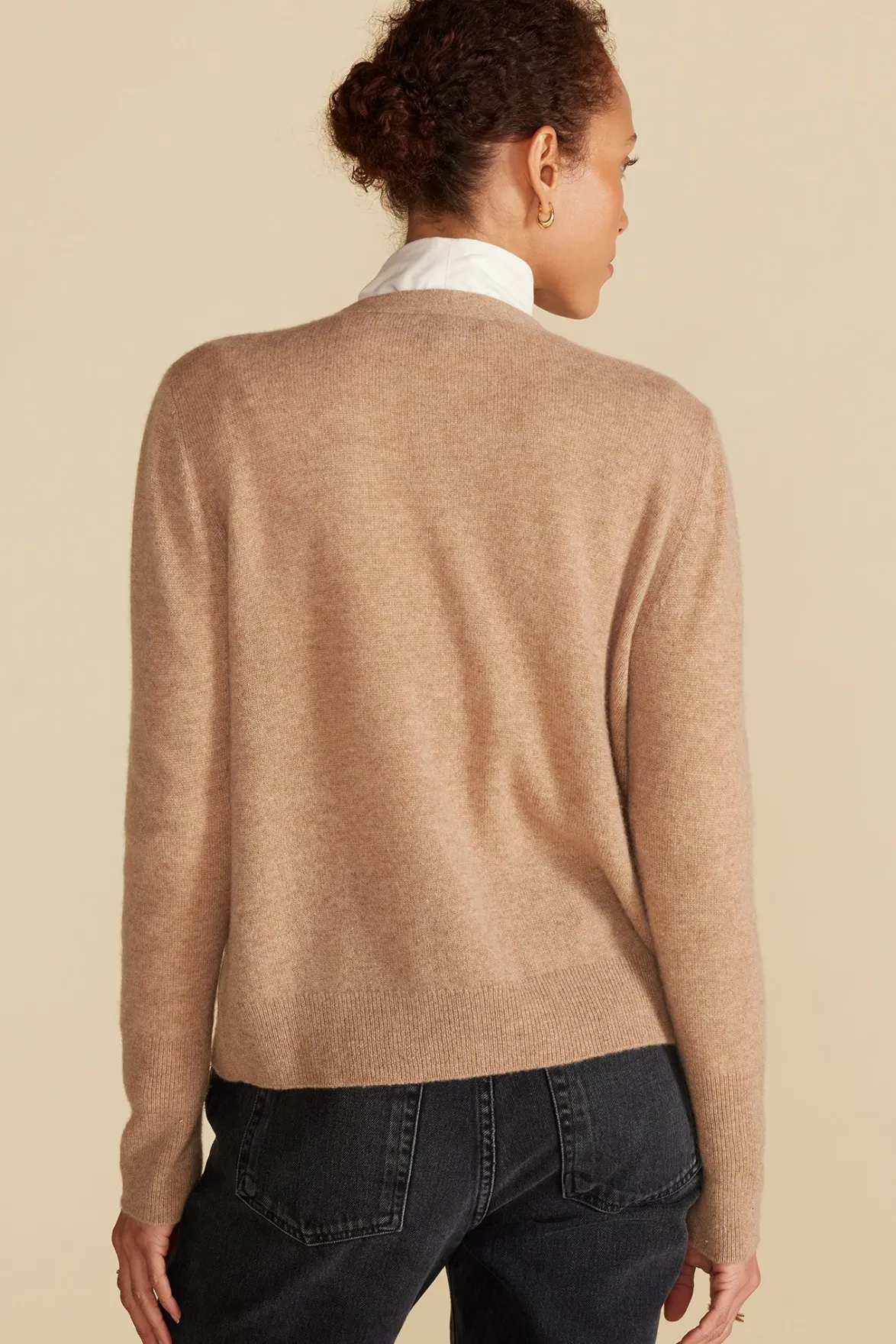 Sweaters & Cardigans^Amour Vert Mason Cashmere Cardigan Camel