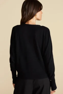 Sweaters & Cardigans^Amour Vert Mason Cashmere Cardigan Black