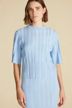 Tops|Clearance^Amour Vert Mirabelle Novelty Top SkyBlue