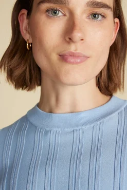 Tops|Clearance^Amour Vert Mirabelle Novelty Top SkyBlue