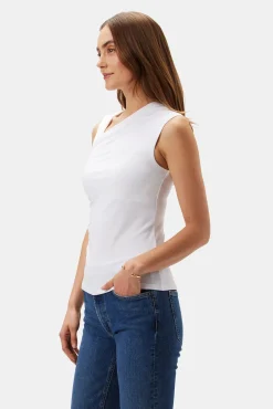 Tops|Clearance^Amour Vert Monique Modal Tank White