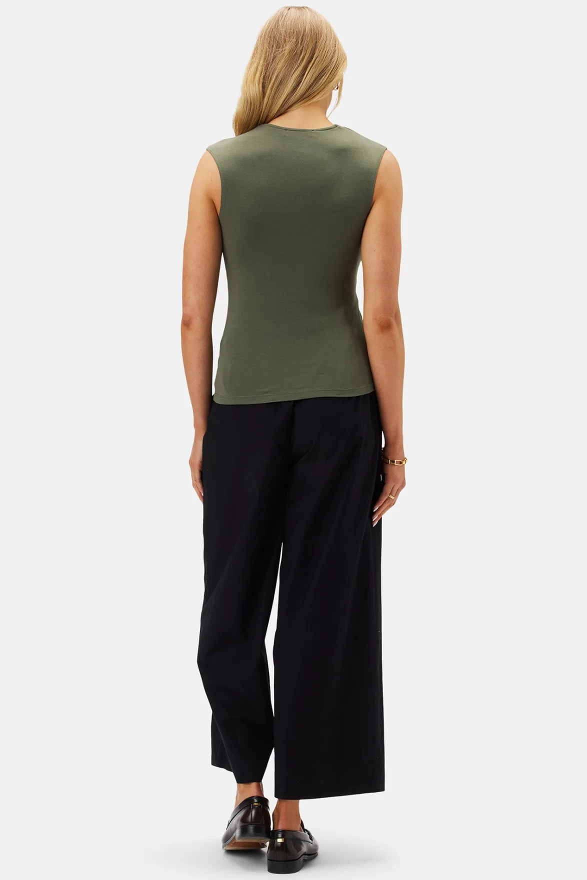 Tops|Clearance^Amour Vert Monique Modal Tank OliveGreen