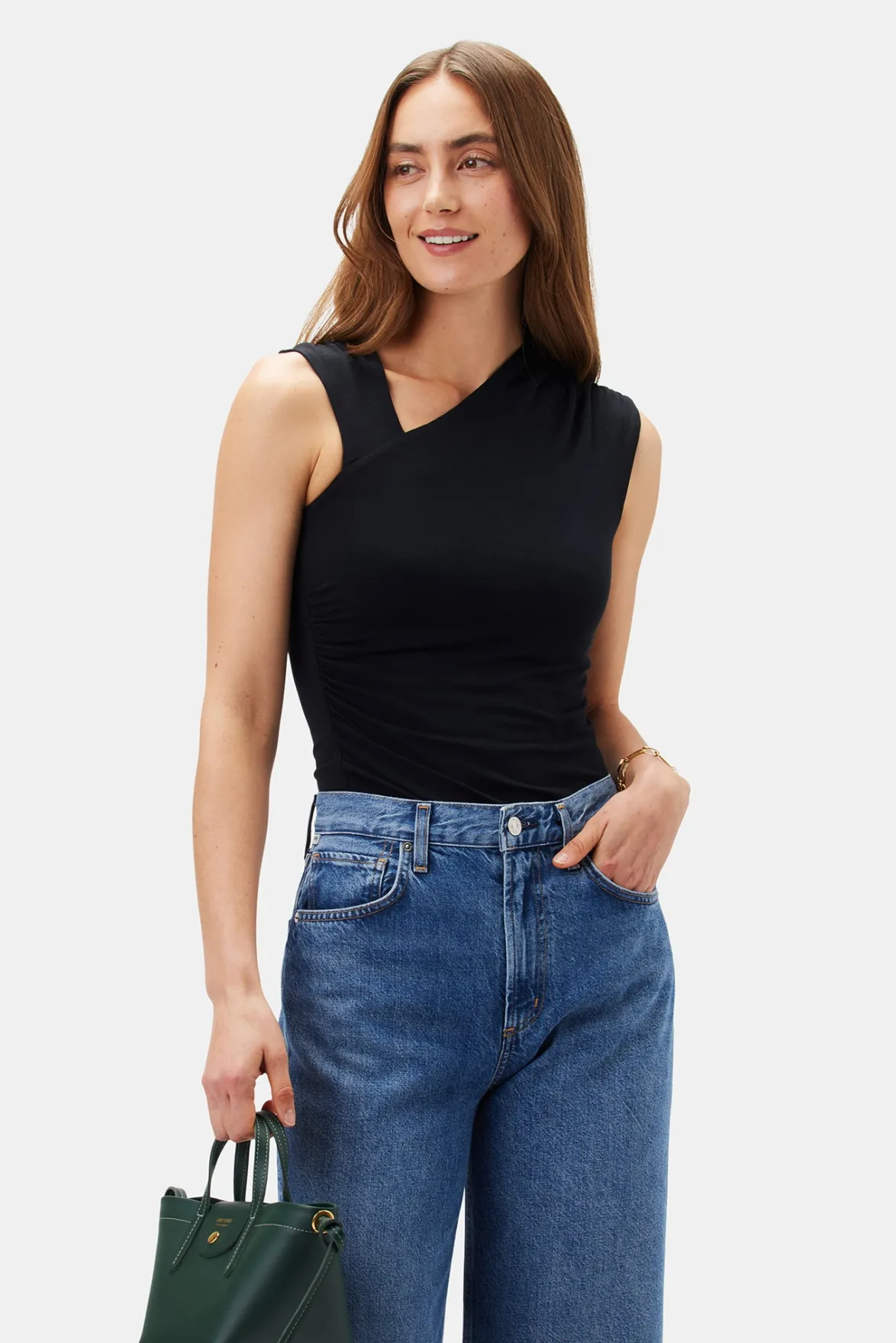 Tops|Clearance^Amour Vert Monique Modal Tank Black