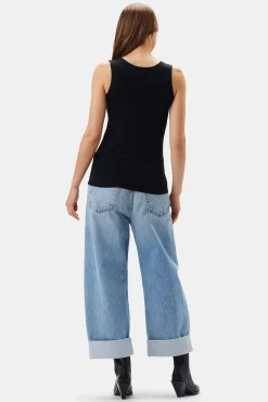 Tops|Clearance^Amour Vert New Iris Modal Tank Black