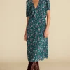 Dresses^Amour Vert Nicolette Washable Silk Dress ChloeGreenFloralPrint