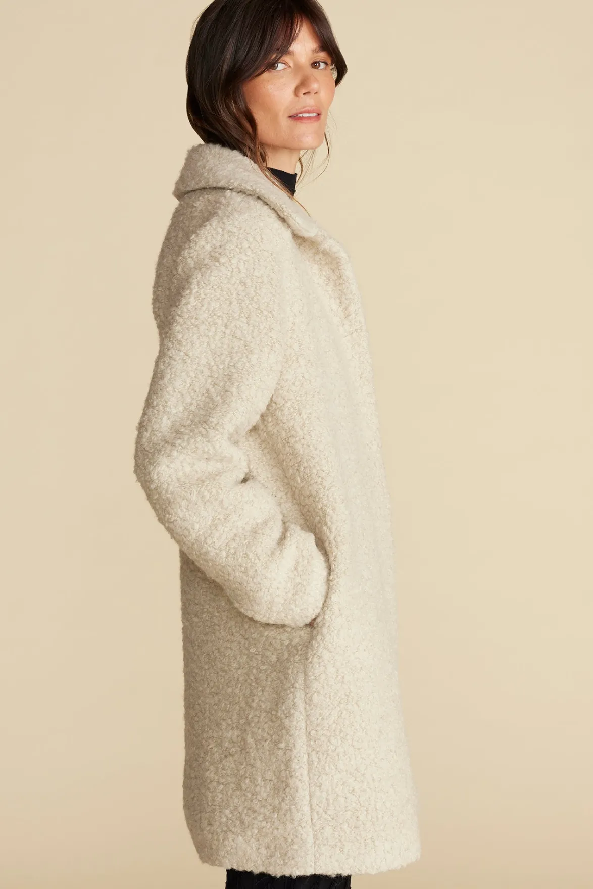 Jackets & Outerwear^Amour Vert Noelle Sherpa Coat Natural