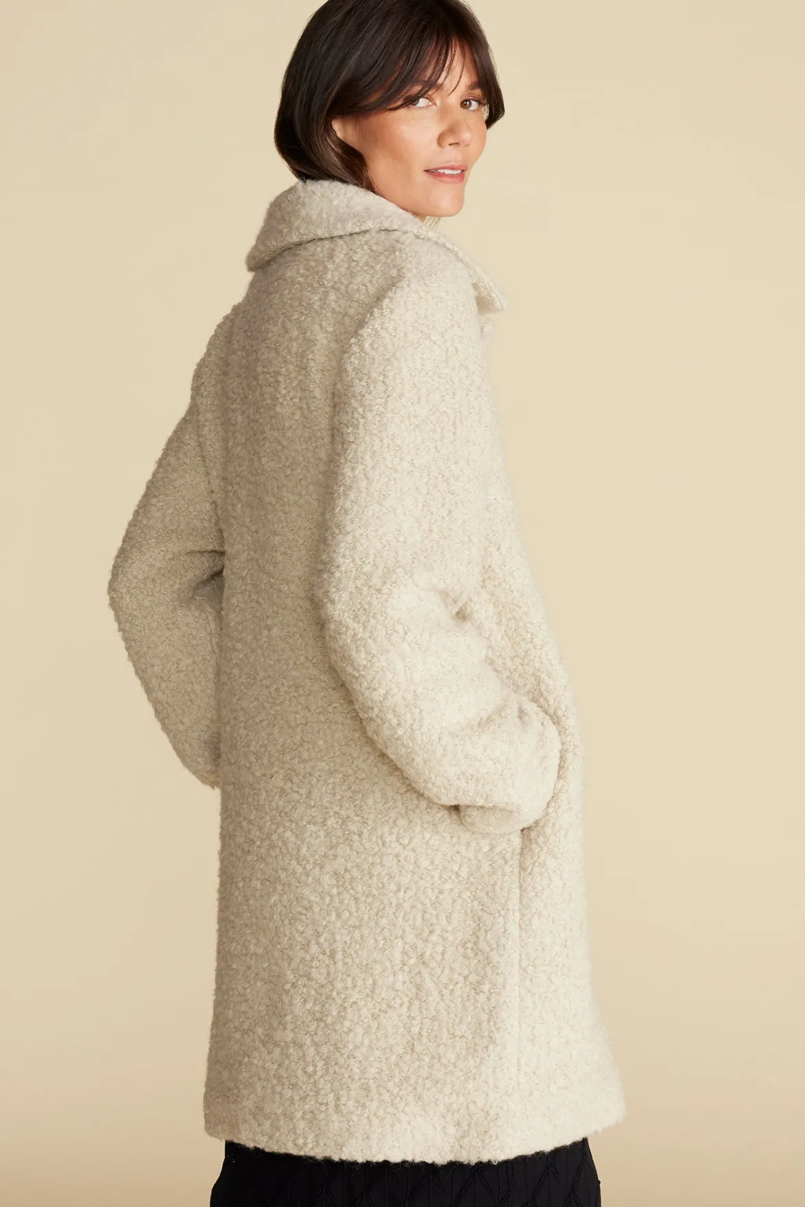 Jackets & Outerwear^Amour Vert Noelle Sherpa Coat Natural