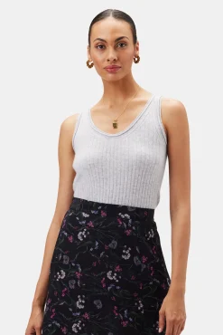 Tops|Clearance^Amour Vert Nora Cashmere Tank HeatherGrey