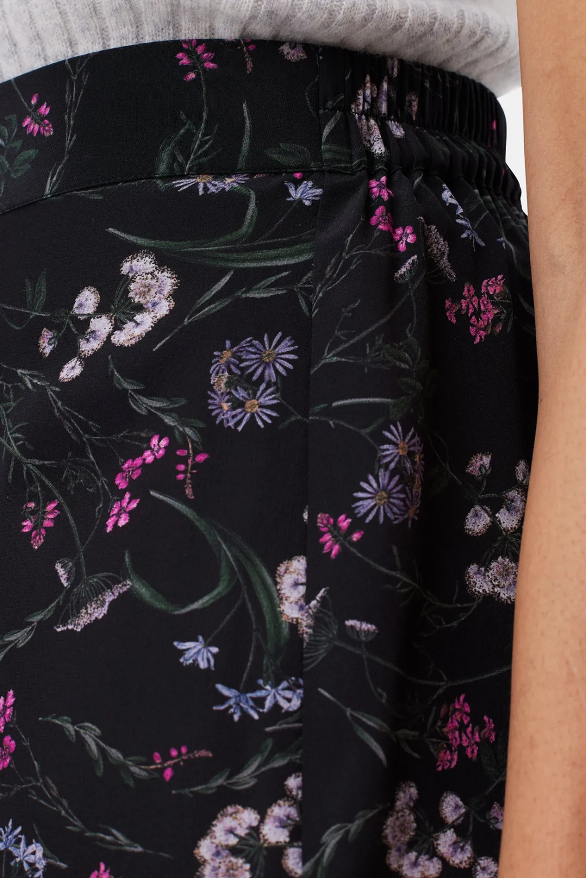 Skirts|Clearance^Amour Vert Ollie Washable Silk Skirt CarolineBlack
