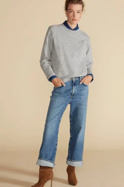 Sweaters & Cardigans^Amour Vert Pearl Cashmere Sweater HeatherGrey