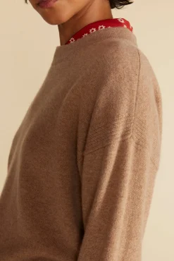 Sweaters & Cardigans^Amour Vert Pearl Cashmere Sweater CafeAuLait