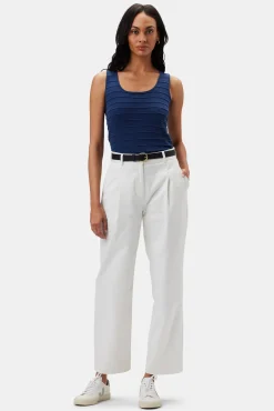 Clearance^Amour Vert Pleated Wide Leg Trouser White