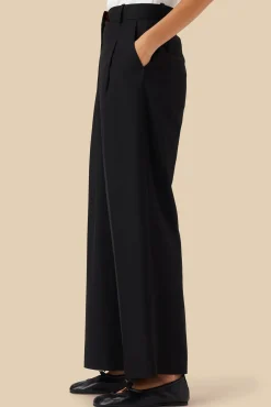 Clearance^Amour Vert Pleated Wide Leg Trouser Black
