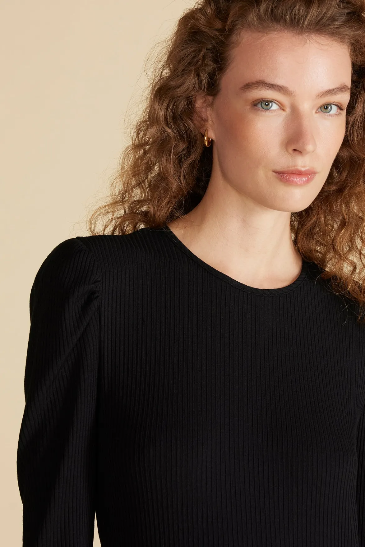 Tops^Amour Vert Reine Paris Rib Top Black