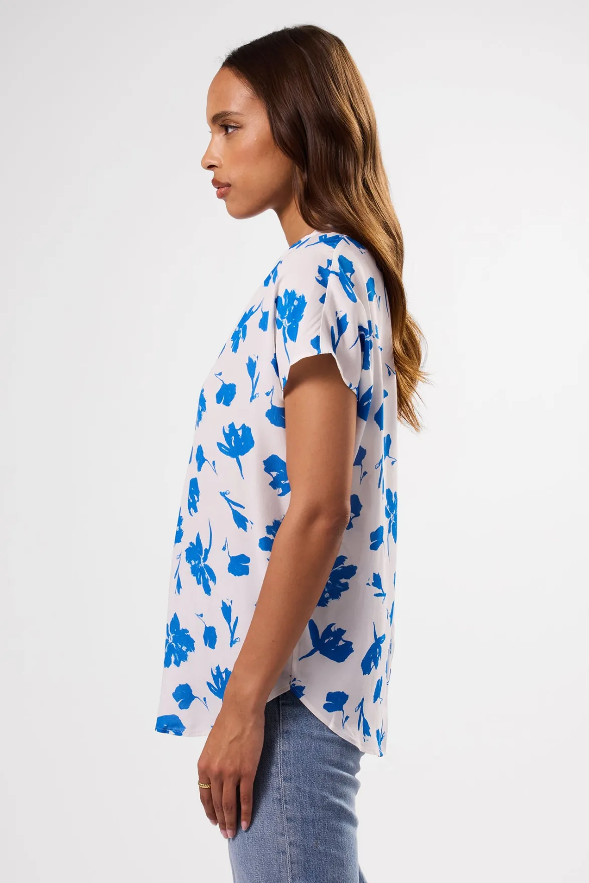 Tops|Clearance^Amour Vert Renata Crepe Blouse AixBlue