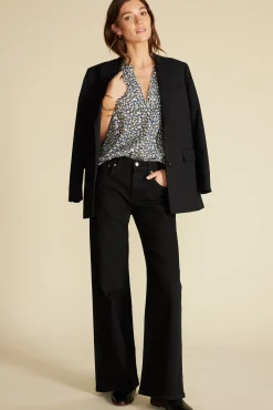 Blouses & Shirts|Tops^Amour Vert Renata Crepe Blouse RennesSkyBlueFloralPrint